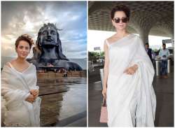 Ahead of Manikarnika release, Kangana Ranaut seeks blessings at Adiyogi