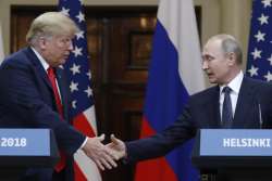 Donald trump and Vladmir Putin hold joint press conference after historic summit in Helsinki