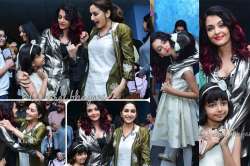 Aishwarya Rai Bachchan, Madhuri Dixit and Aaradhya Bachchan