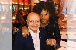 Anupam Kher, American singer Lenny Kravitz