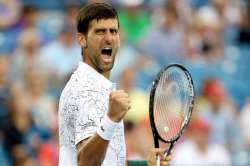 Racket-smashing Novak Djokovic reaches Cincinnati semifinals