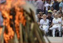 Vajpayee's mortal remains were consigned to flame in presence of PM Modi, BJP chief Amit Shah on Aug 17