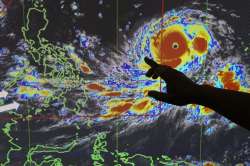 Typhoon Mangkhut approaching Philippines