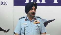 IAF chief during presser in new Delhi today