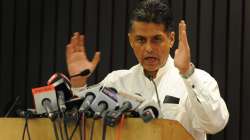 Congress leader Manish Tewari