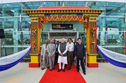 ?
Prime Minister Narendra Modi on Monday dedicated Sikkim's first greenfield airport at Pakyong to the nation and said it was a historic day for the hill state.