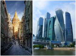 World Tourism Day 2018 | Left: Istanbul (Turkey); Right: Moscow (Russia)