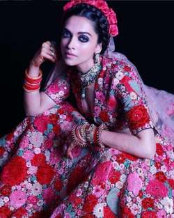 Deepika?Padukone?looks like a?beautiful?dream come true in?Sabyasachi?floral?lehenga, see pics
?