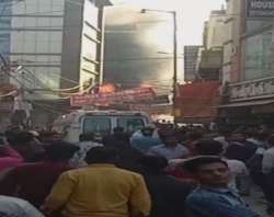 Fire breaks out in Bhajanpura Market of Delhi