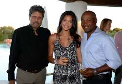 Kapil Dev and Brian Lara