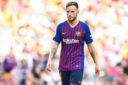 Barcelona midfielder Ivan Rakitic has strained hamstring muscle