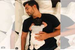 Angad Bedi with daughter Mehr 