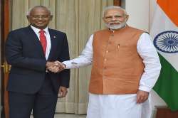  
"We held successful talks in a cordial atmosphere. We vowed to strengthen ties," Modi said in his press statement, with Solih by his side.