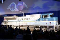  
Presidential funeral train