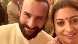 Isha Ambani Wedding: Smriti Irani shares picture with Saif Ali Khan, recollects his advice 23 years ago