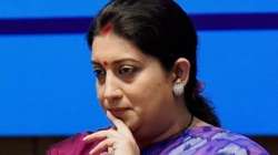 Union minister Smriti Irani