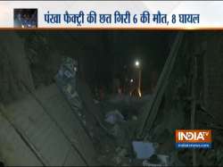 Building collapses in Moti Nagar