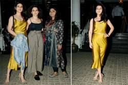 Birthday girl Fatima Sana Shaikh enjoys dinner date with Sanya Malhotra and Ashwiny Iyer Tiwari