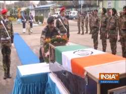 Army pays tribute to martyr Major Bisht, killed in IED blast along LoC in Jammu and Kashmir