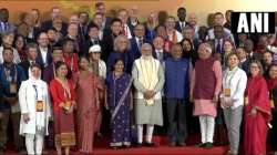 Prime Minister Narendra Modi interacted with foreign delegates from 181 countries at the Pravasi Bharatiya Kendra, Delhi