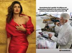 Priyanka Chopra pays tribute to iconic fashion designer Karl Lagerfeld