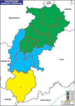 Map of Chhattisgarh