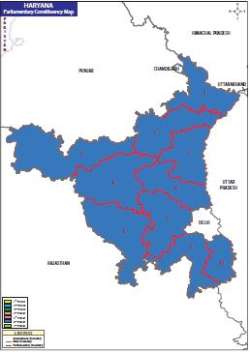 Map of Haryana