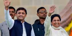 Samajwadi Party chief Akhilesh Yadav and Bahujan Samaj Party supremo Mayawati 