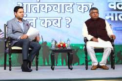 Union minister Ravi Shankar Prasad at India Tv Conclave