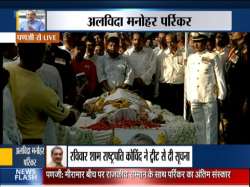  Final rites of Goa CM at Miramar beach