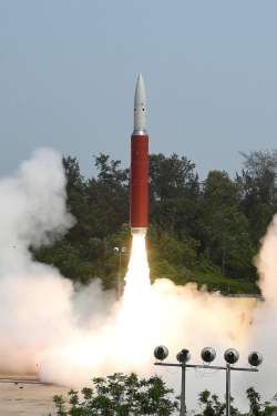 Launch of anti-satellite missile