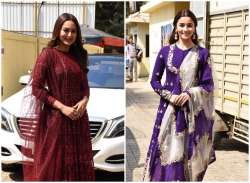 Kalank actresses Alia Bhatt and Sonakshi Sinha look elegant in their ethnic avatars