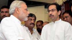 Prime Minister Narendra Modi with Shiv Sena chief Uddhav Thackeray