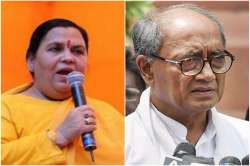 Uma Bharti, Digvijaya Singh