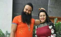 Gurmeet Ram Rahim with his 'adopted' daughter Honeypreet