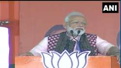 Prime Minister Narendra Modi while addressing a rally in Sambalpur