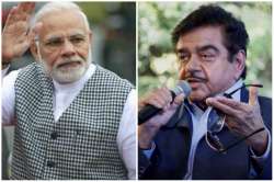 Prime Minister Narendra Modi and actor-turned-politician Shatrughan Sinha