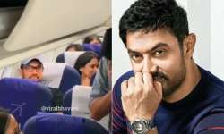 aamir khan travels in economy class airplane video