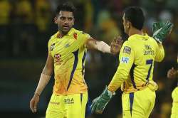 Deepak Chahar with MS Dhoni