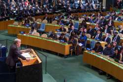 The UN chief lit a candle in honour of the 115 colleagues from 43 different nations.