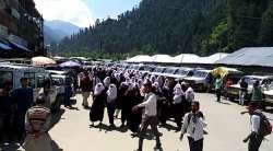 Students also protested in large numbers against the heinous crime in the Kashmir University campus in Srinagar.