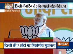 PM Modi addresses his mega 2019 rally at Ramlila Maidan