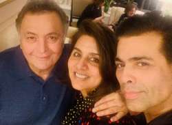 After Deepika Padukone and Vicky Kaushal now Karan Johar visits Rishi Kapoor and Neetu Kapoor 