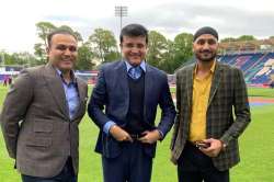 Virender Sehwag, Sourav Ganguly and Harbhajan Singh