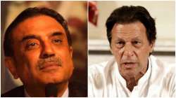 Former President of Pakistan Asif Ali Zardari and Prime Minister of Pakistan Imran Khan