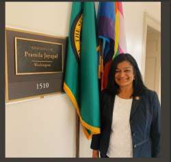 Pramila Jayapal is the first South Asian American woman to preside over the US House.