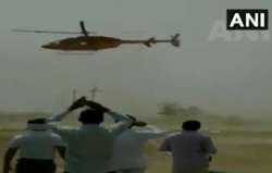 Alwar MP has close shave as chopper loses balance