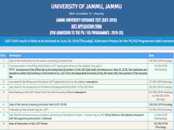 JUET 2019 Result