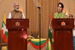 PM Modi with Myanmar’s state counsellor Aung San Suu Kyi