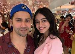 Ananya Panday’s fangirl moment with Varun Dhawan from Sonam Kapoor’s birthday bash